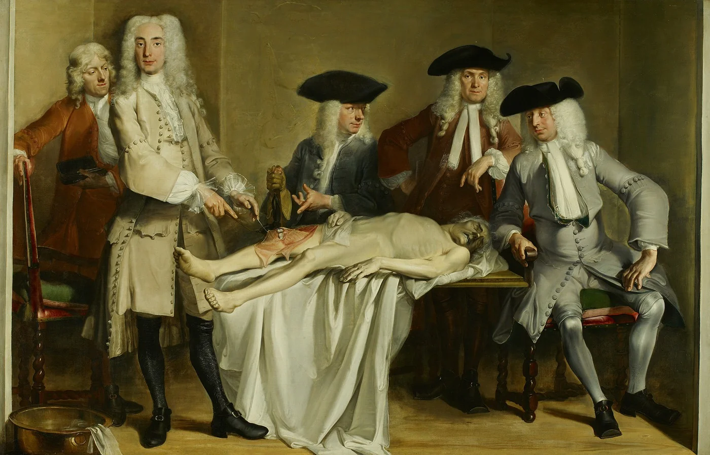 Anatomy lesson of Dr Willem Röell., detail