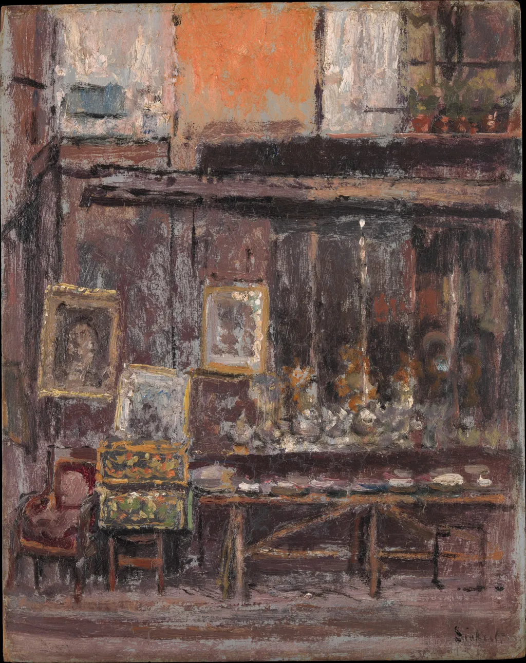 The Antique Shop, by Walter Sickert, oil, 1906