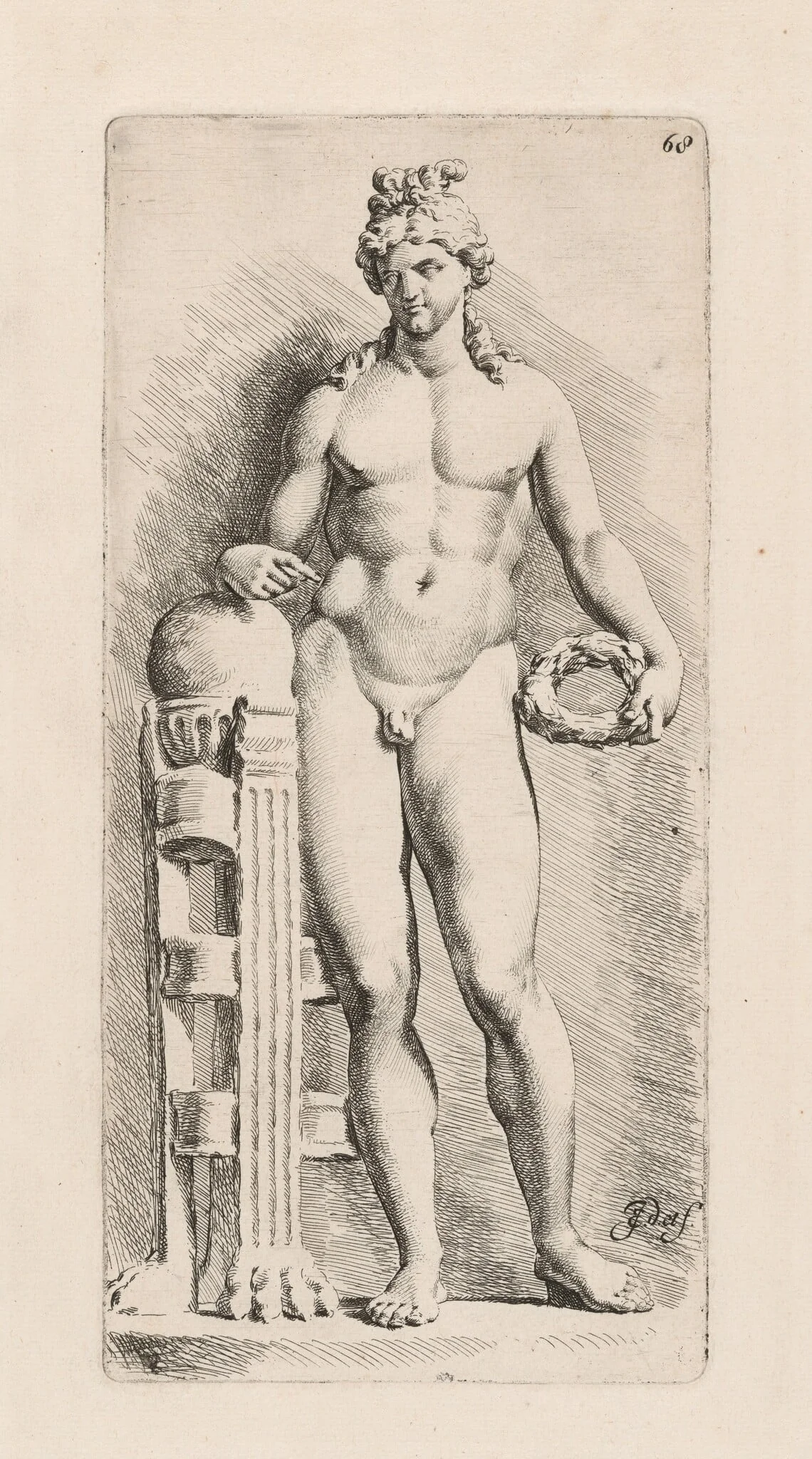 Apollo with the Omphalos, detail