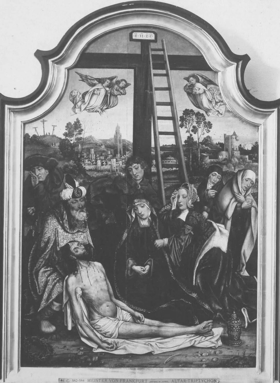 Beweinungsaltar: Beweinung Christi, detail