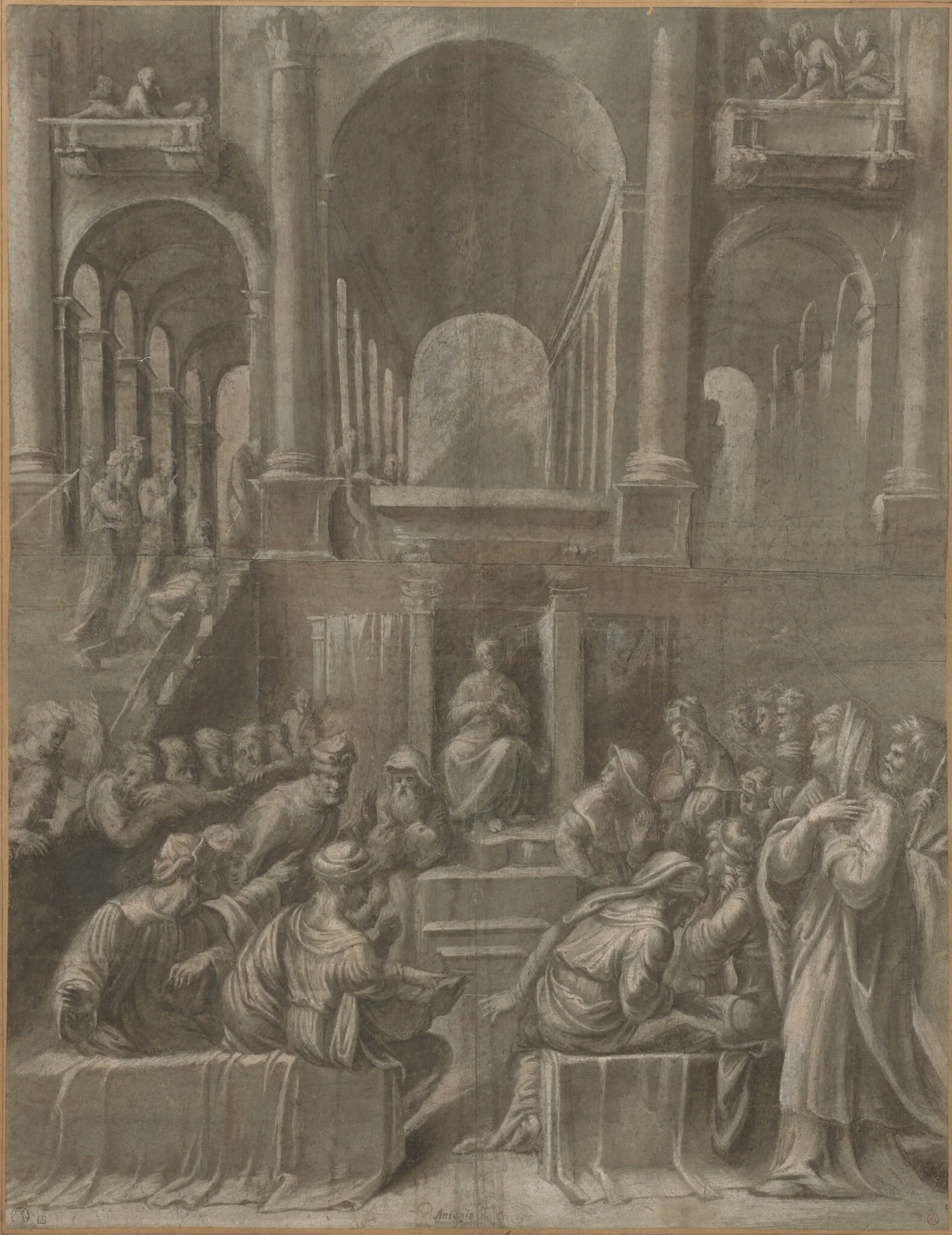 Christ among the Doctors, detail