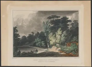 Spirit Creek; Near Augusta, Georgia, by John Hill, watercolor, 1820