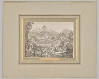 Thursday. Berchtesgaden and the Watzmann, by Ferdinand Olivier, 1820