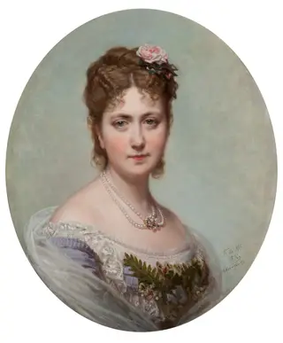 Elisa Tapia y Parrella, by Federico de Madrazo y Kuntz, oil, 1888