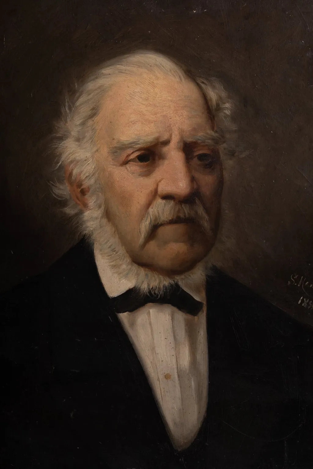 Portret de bărbat, by Sava Henția, unspecified, 1885
