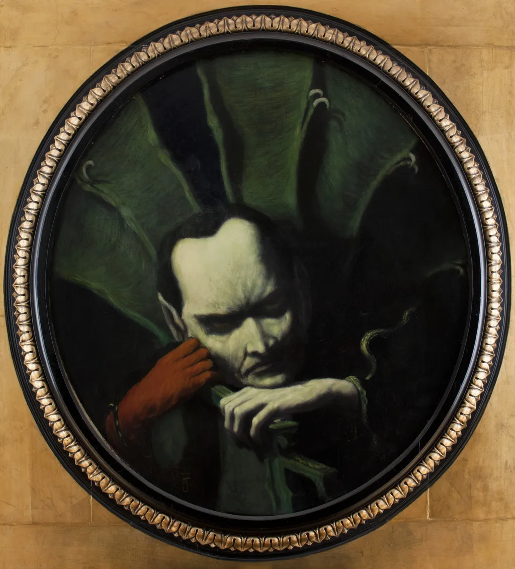 Mephisto, by Feliks Jabłczyński, oil, 1897