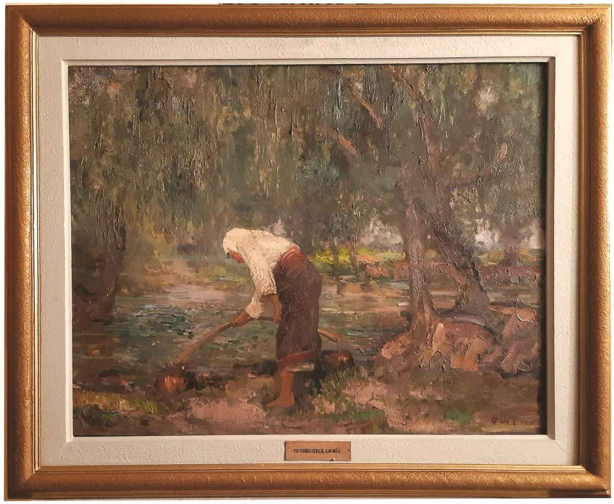 Cu cobilița la râu, detail