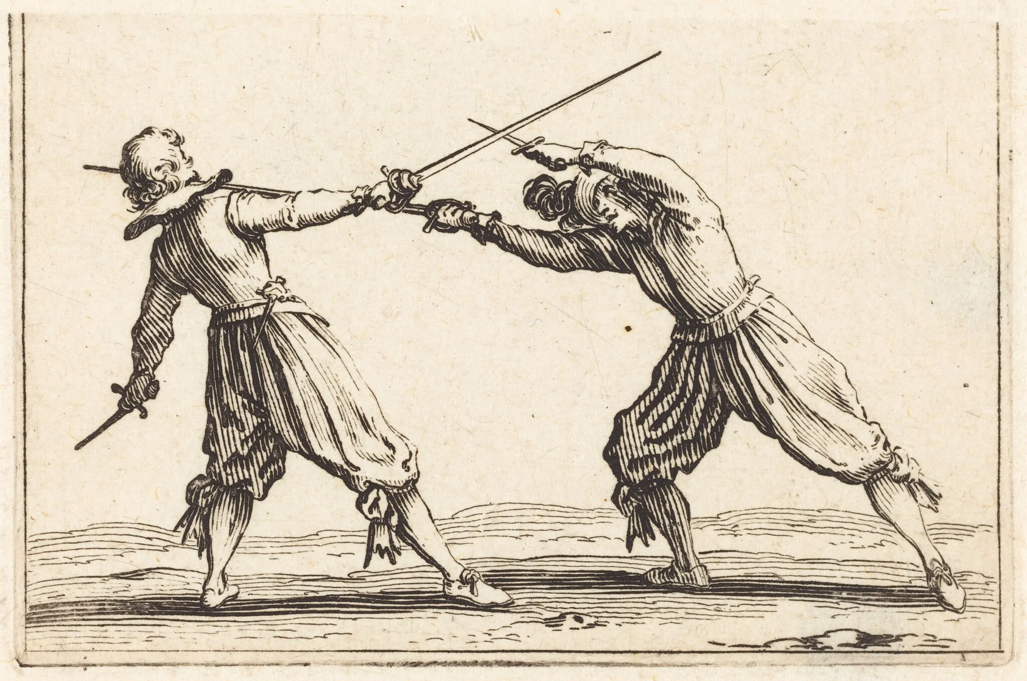 Duel with Swords and Daggers, detail