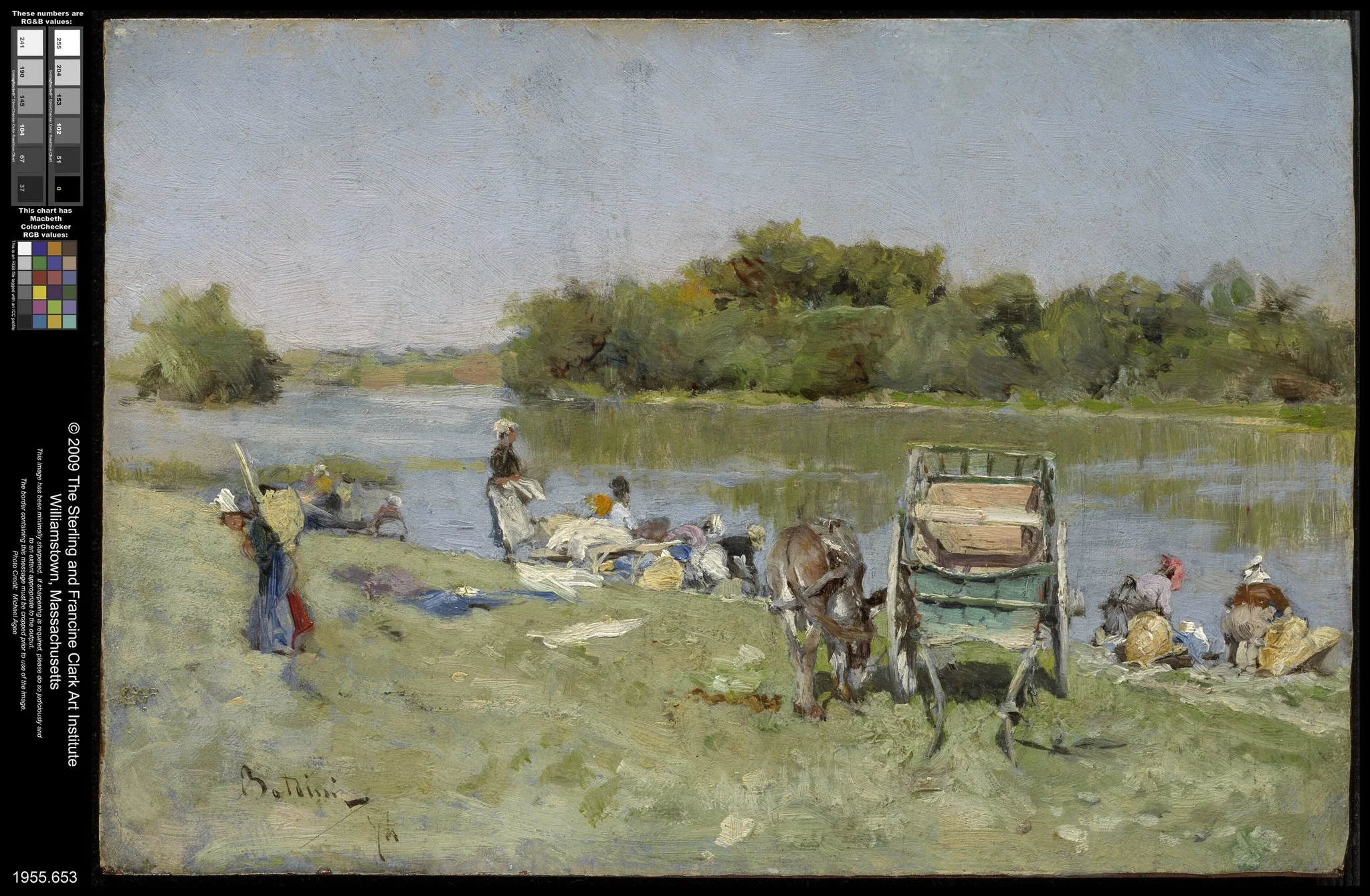 Washerwomen, detail