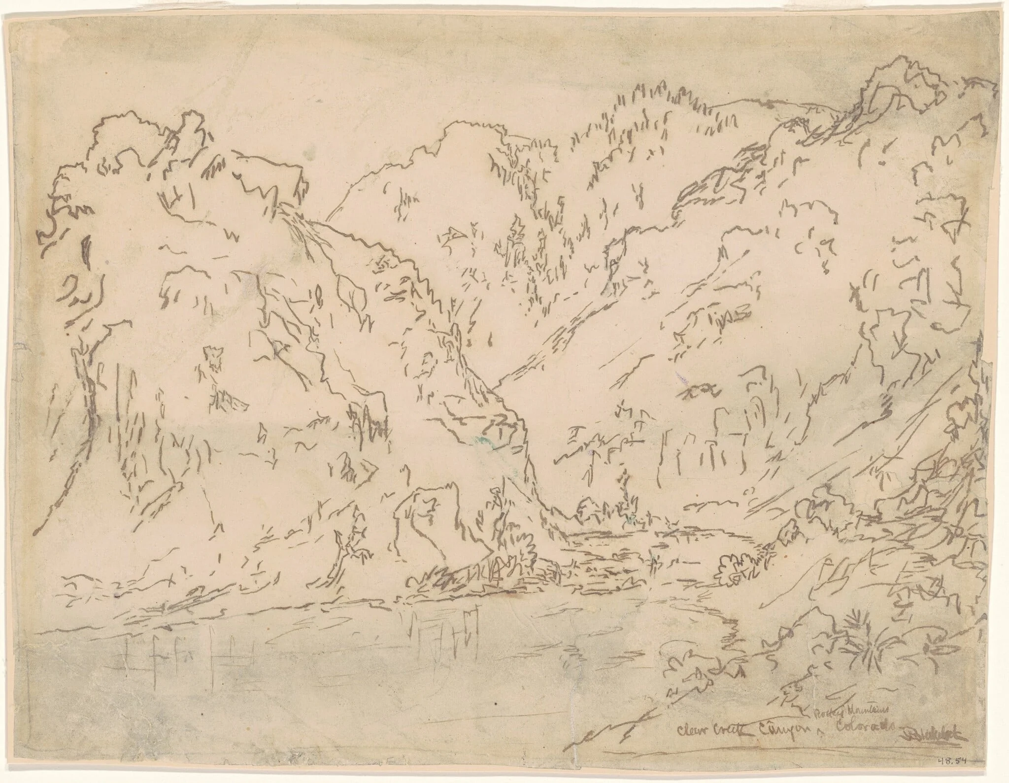 Clear Creek Canyon, Rocky Mountains, Colorado, detail
