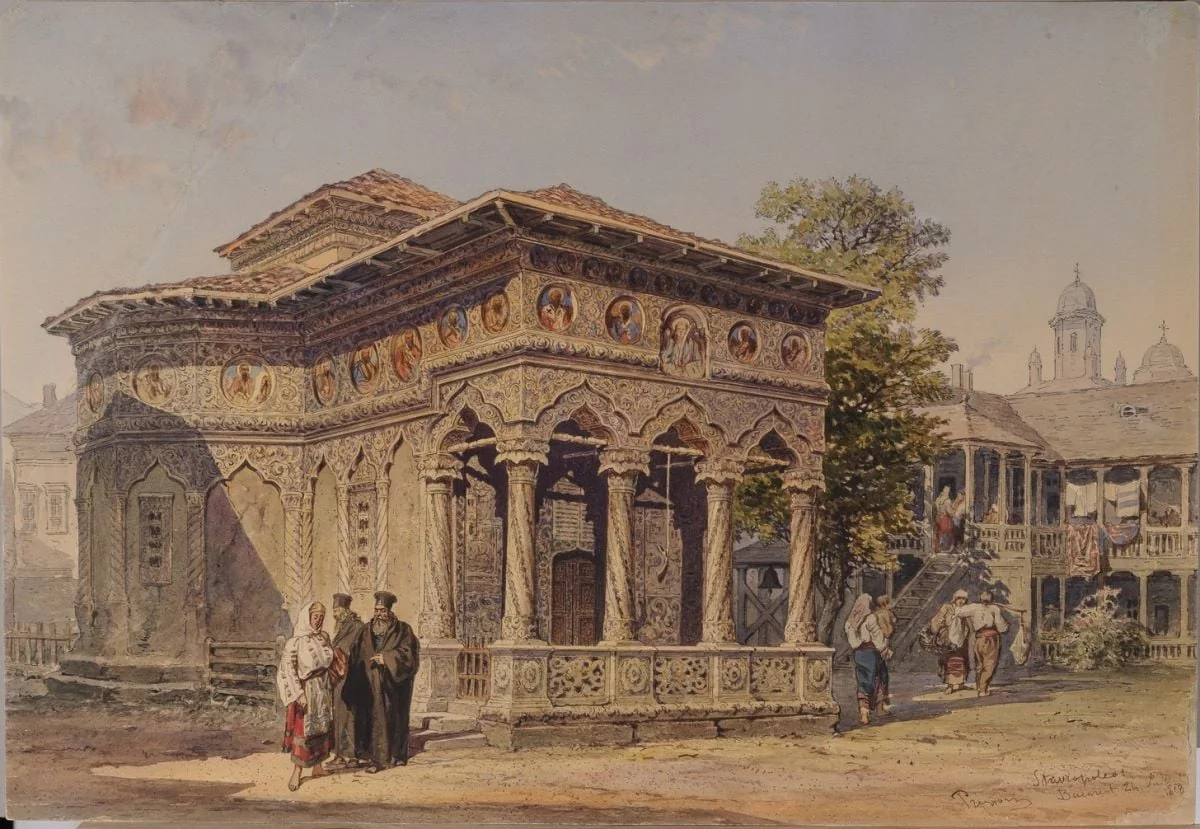 Biserica Stavropoleos, detail