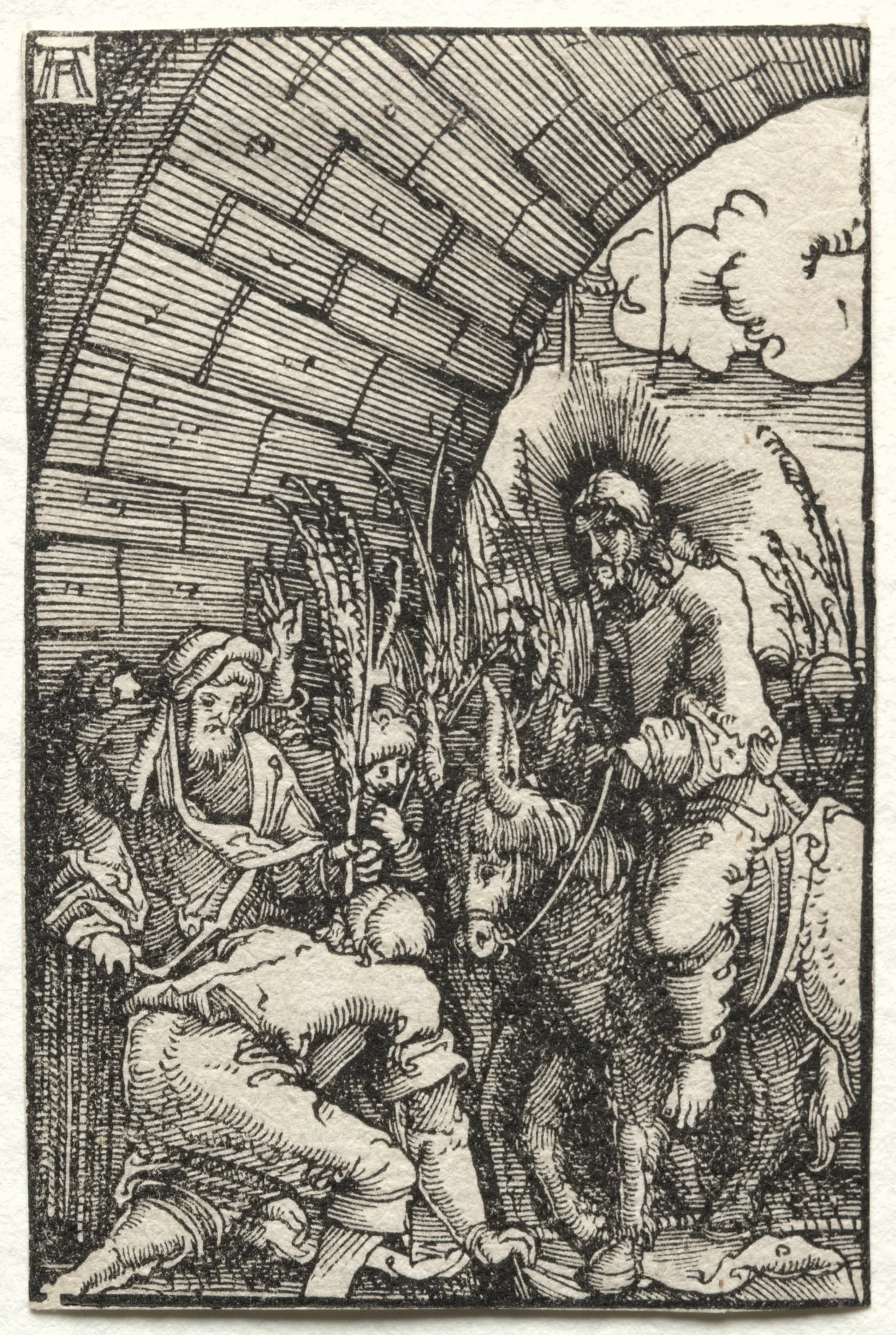 The Fall and Redemption of Man: The Entry into Jerusalem, detail