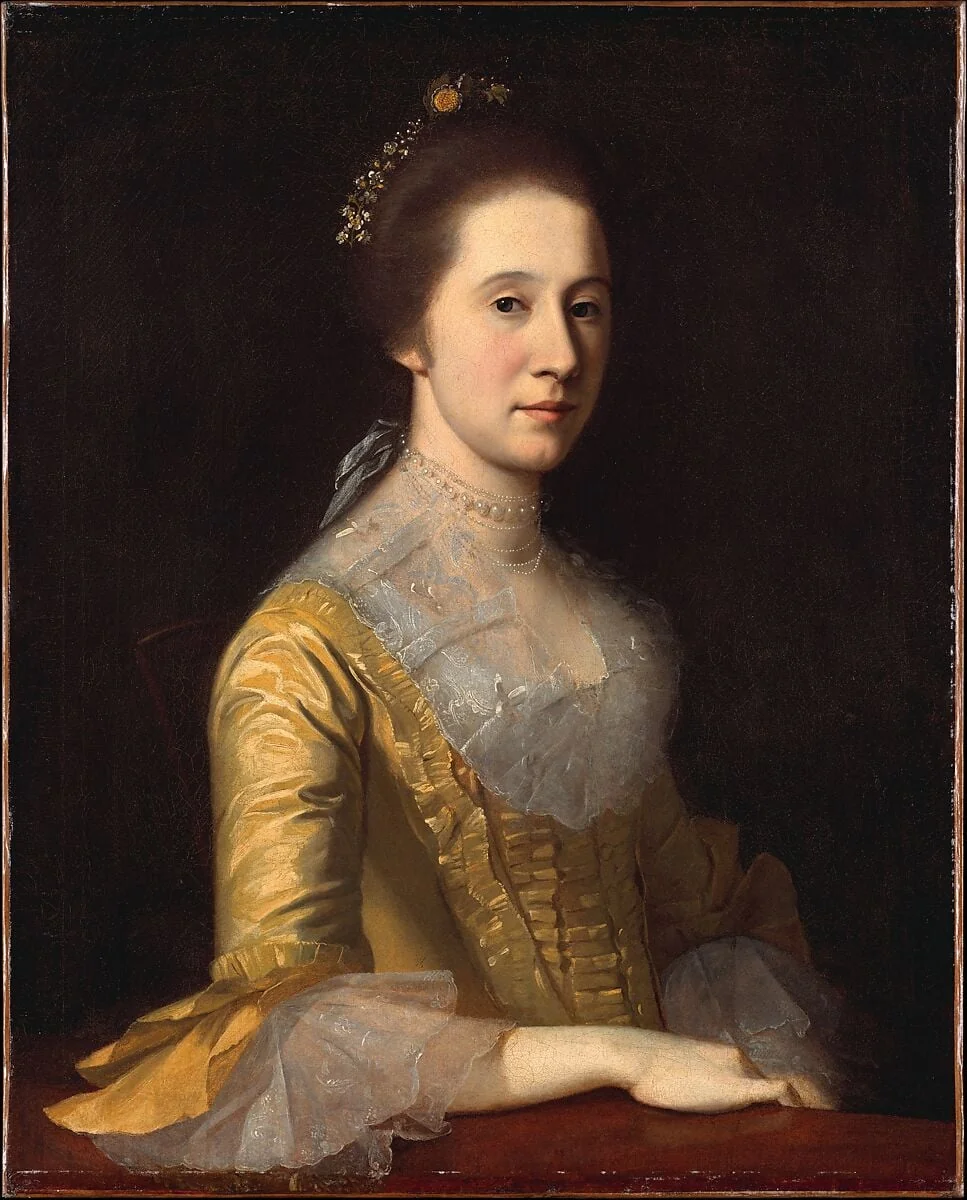 Margaret Strachan (Mrs. Thomas Harwood), detail