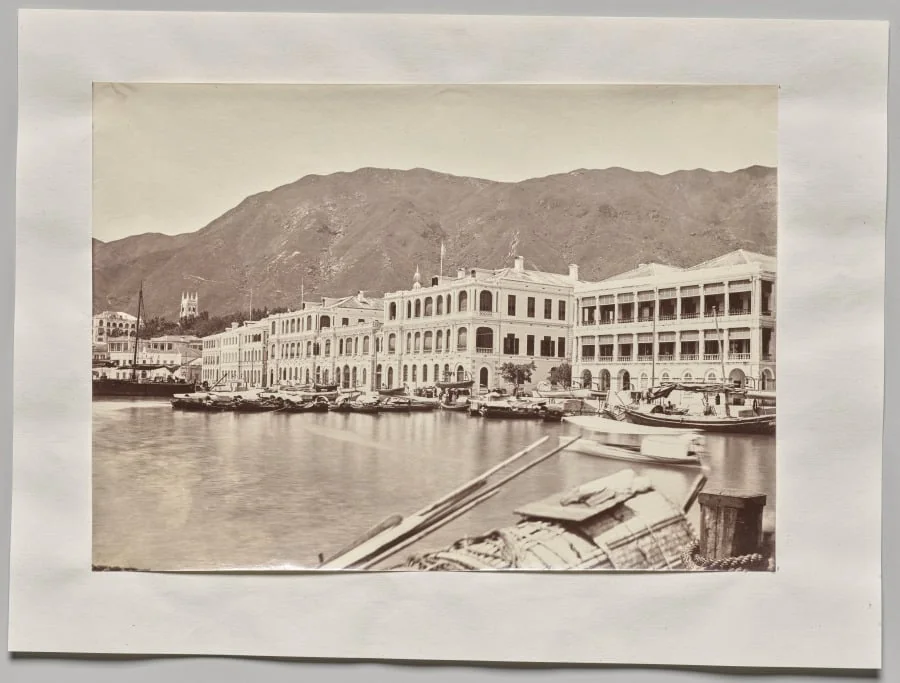 Untitled (View on the Praya, looking east, Hong Kong), detail