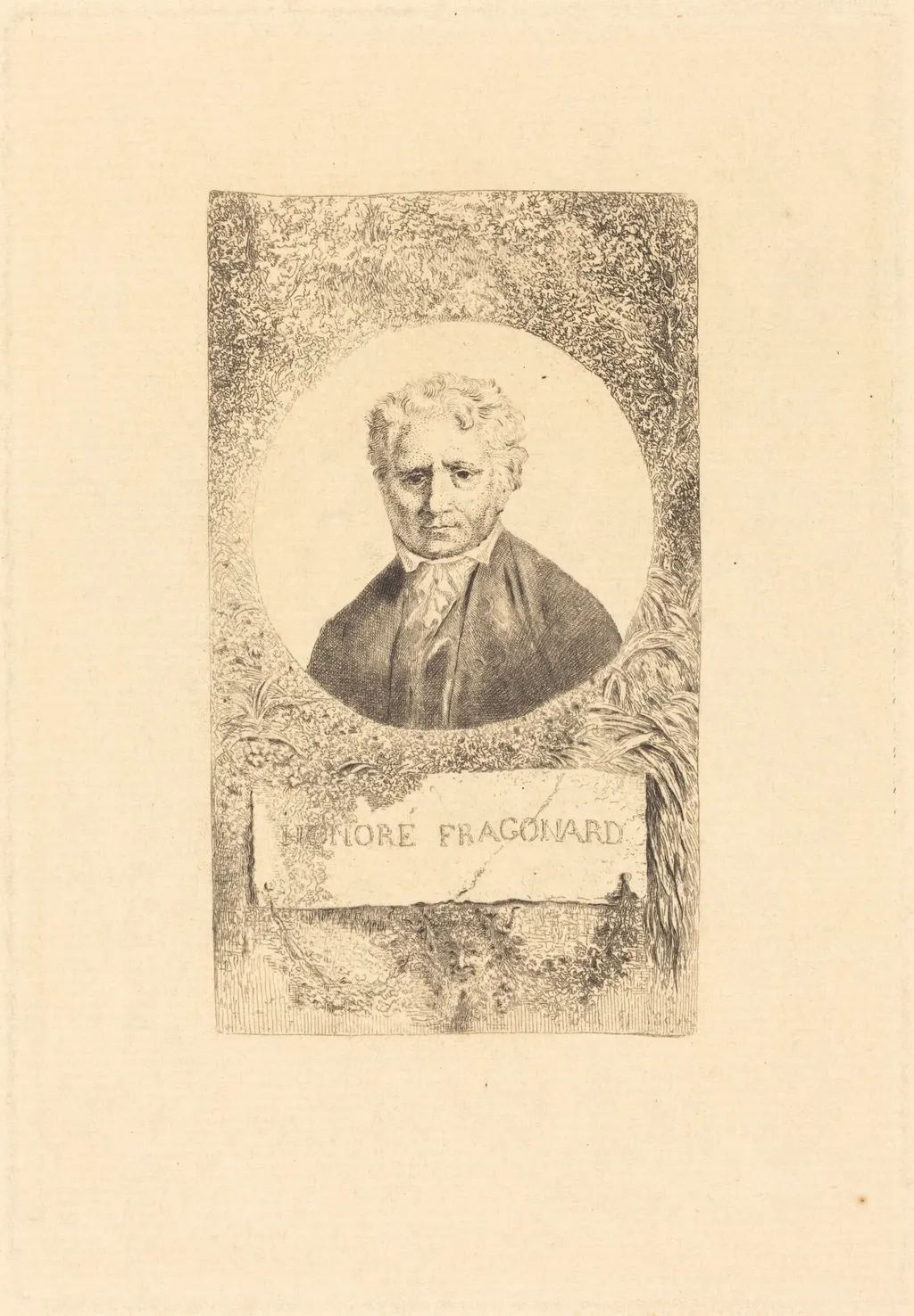 Honoré Fragonard, by Charles Le Carpentier, ink, 1806