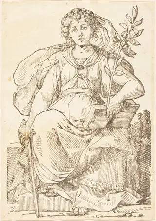 Sibylla Europa, by Paul Maupin, ink, 1625