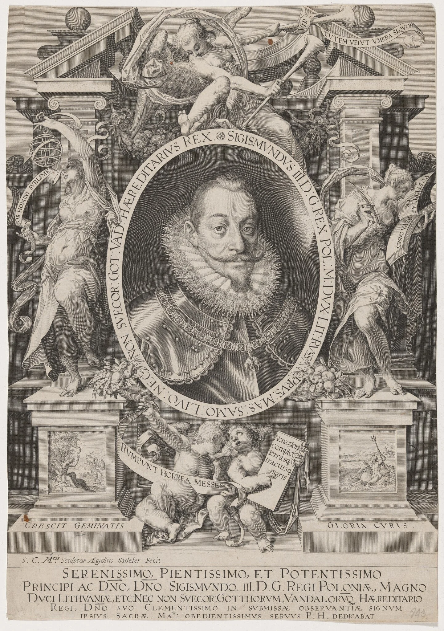 Sigismund III, King of Poland, detail