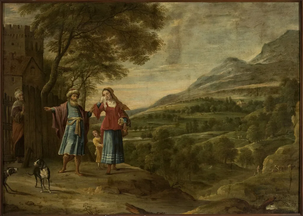 Expulsion of Hagar, by David Teniers the Younger, oil