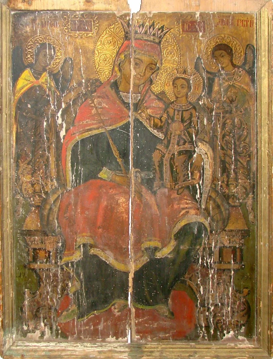 Maica Domnului cu Pruncul, detail