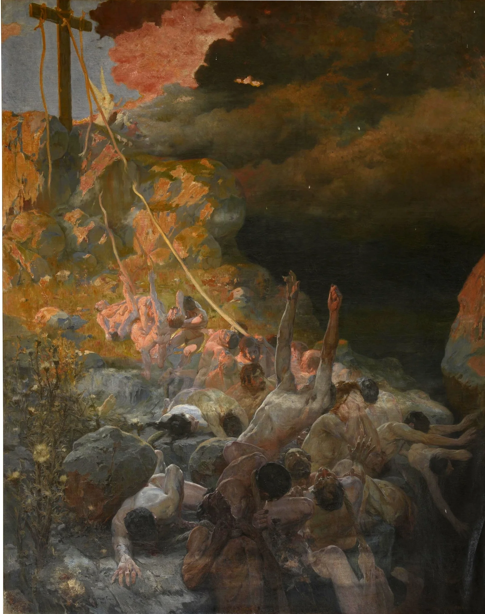 Al abismo, detail