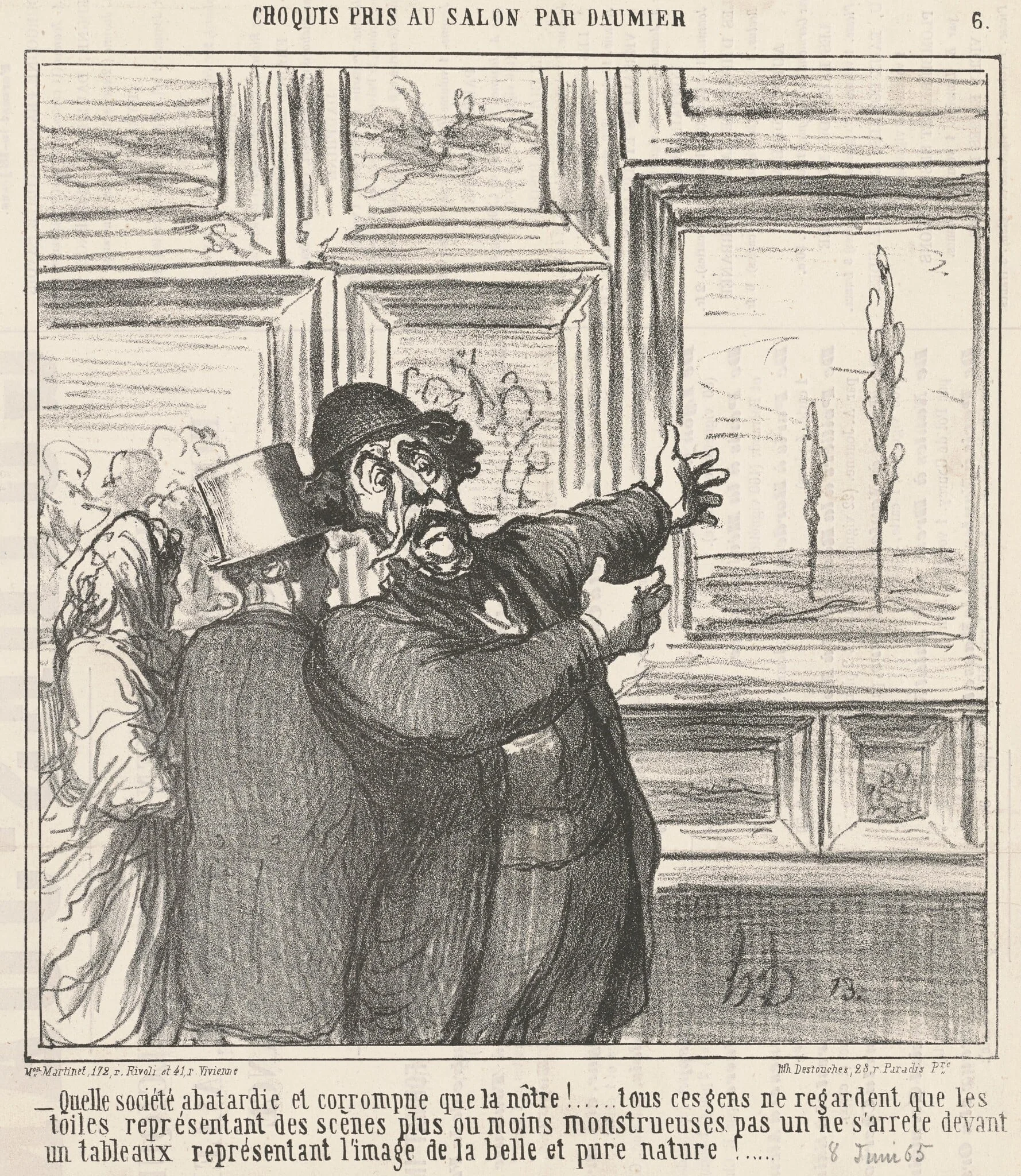 Quelle société abatarde et corrompue ..., detail