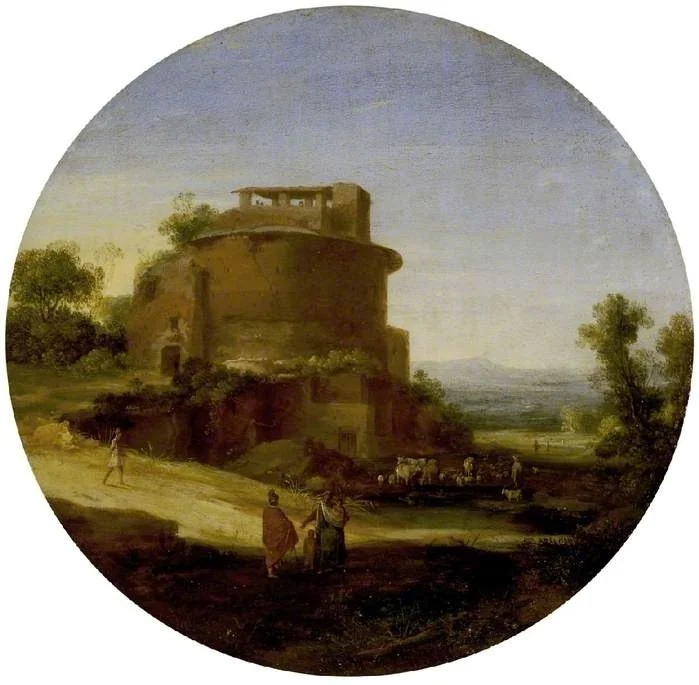 Classical Landscape with Ruins, detail
