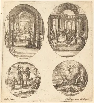 Mysteries of the Passion, by Jacques Callot, ink, 1631