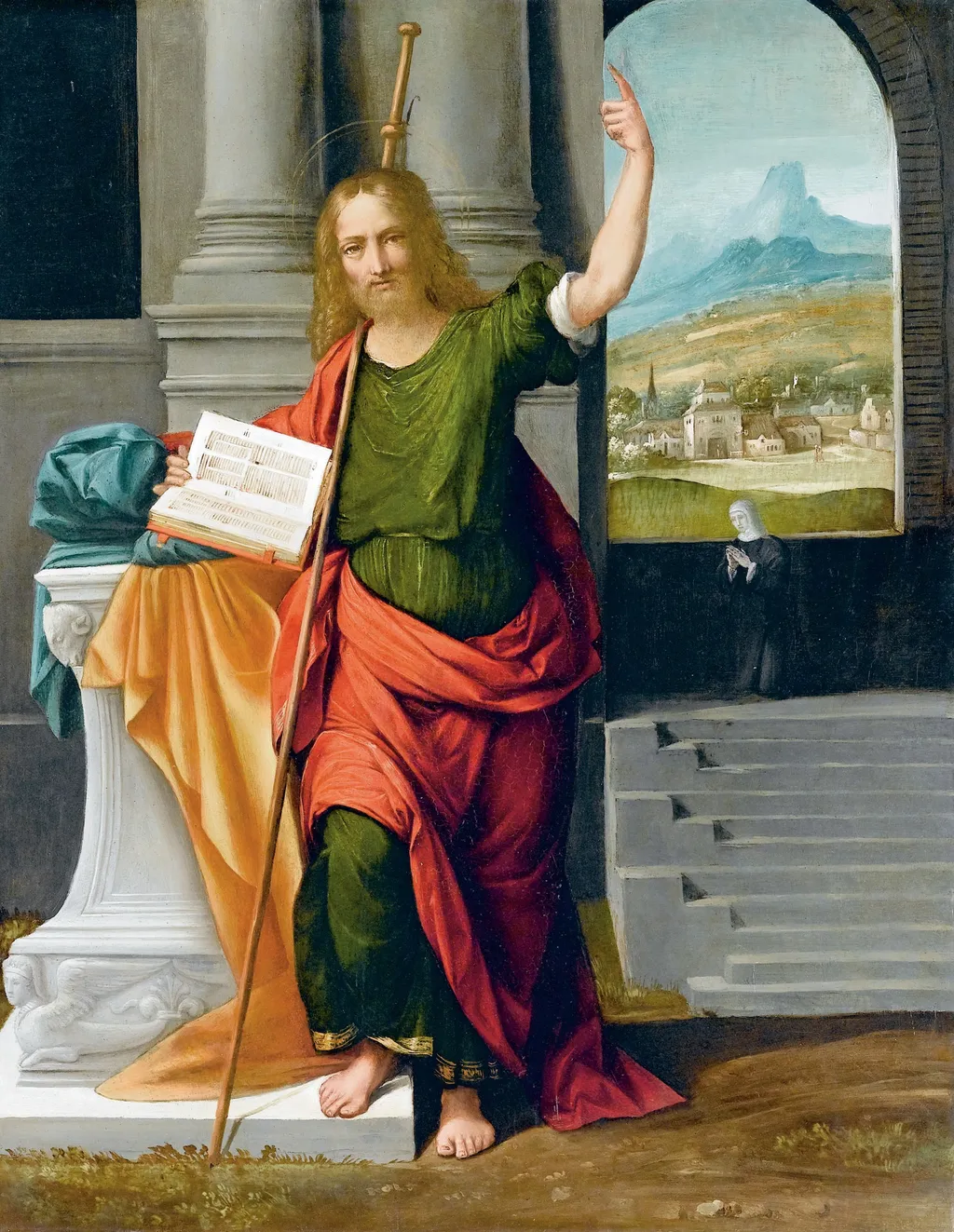 Saint James the Greater, by Benvenuto Tisi, oil, 1550