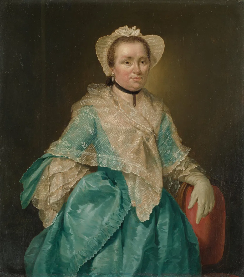 Portrait of Elisabeth Troost (1730-1790), by Jacobus Buys, unspecified, 1767