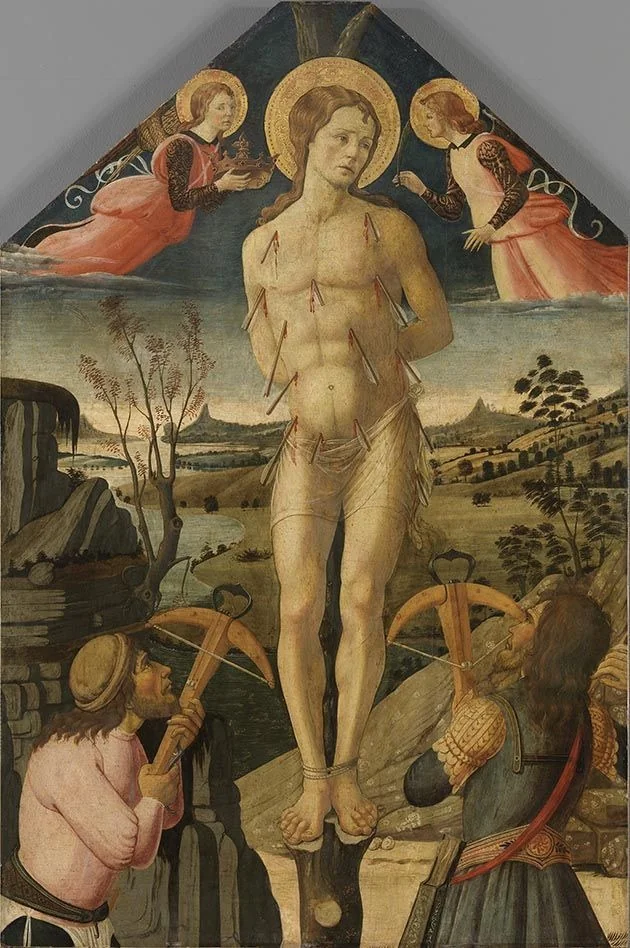 The martyrdom of Saint Sebastian, detail