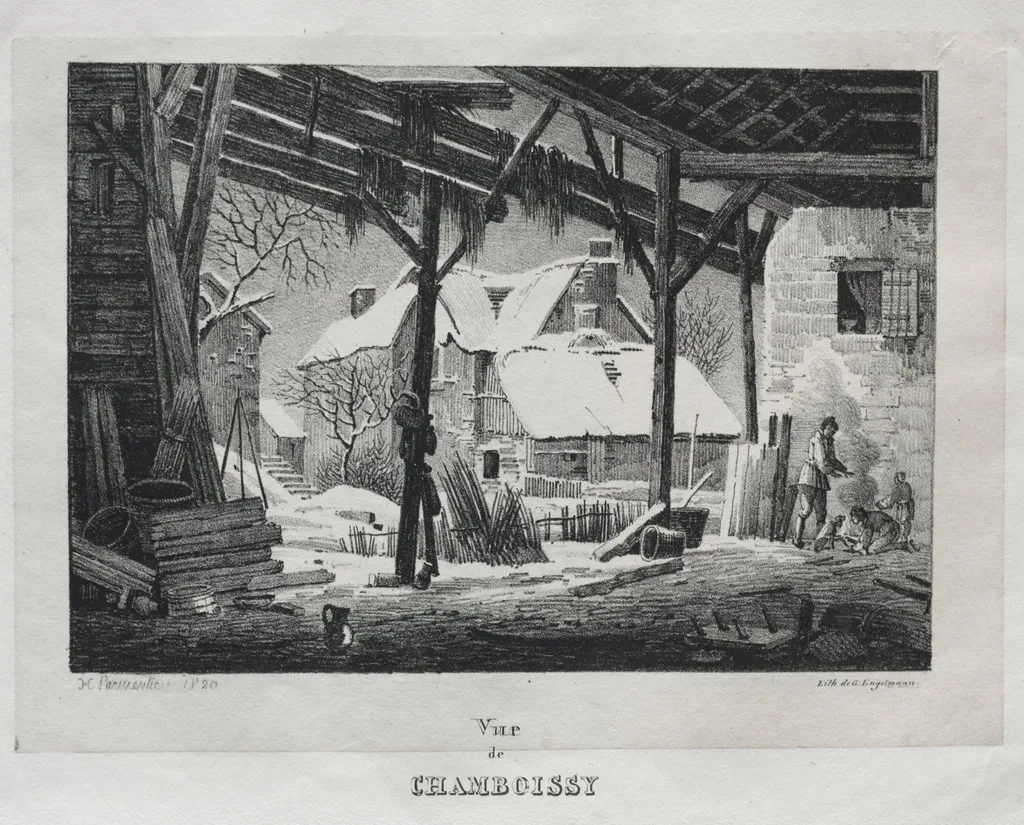 Vue de Chamboissy, by Godefroy Engelmann, 1820