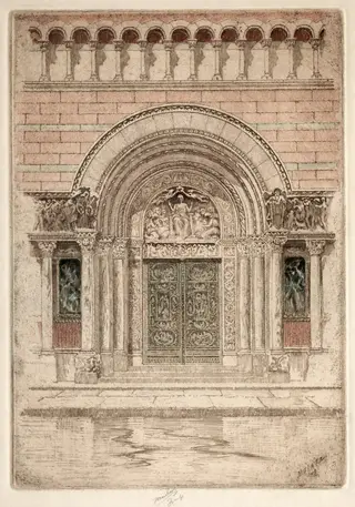 Door of St. Bartholomew, by Charles Frederick William Mielatz, 1909