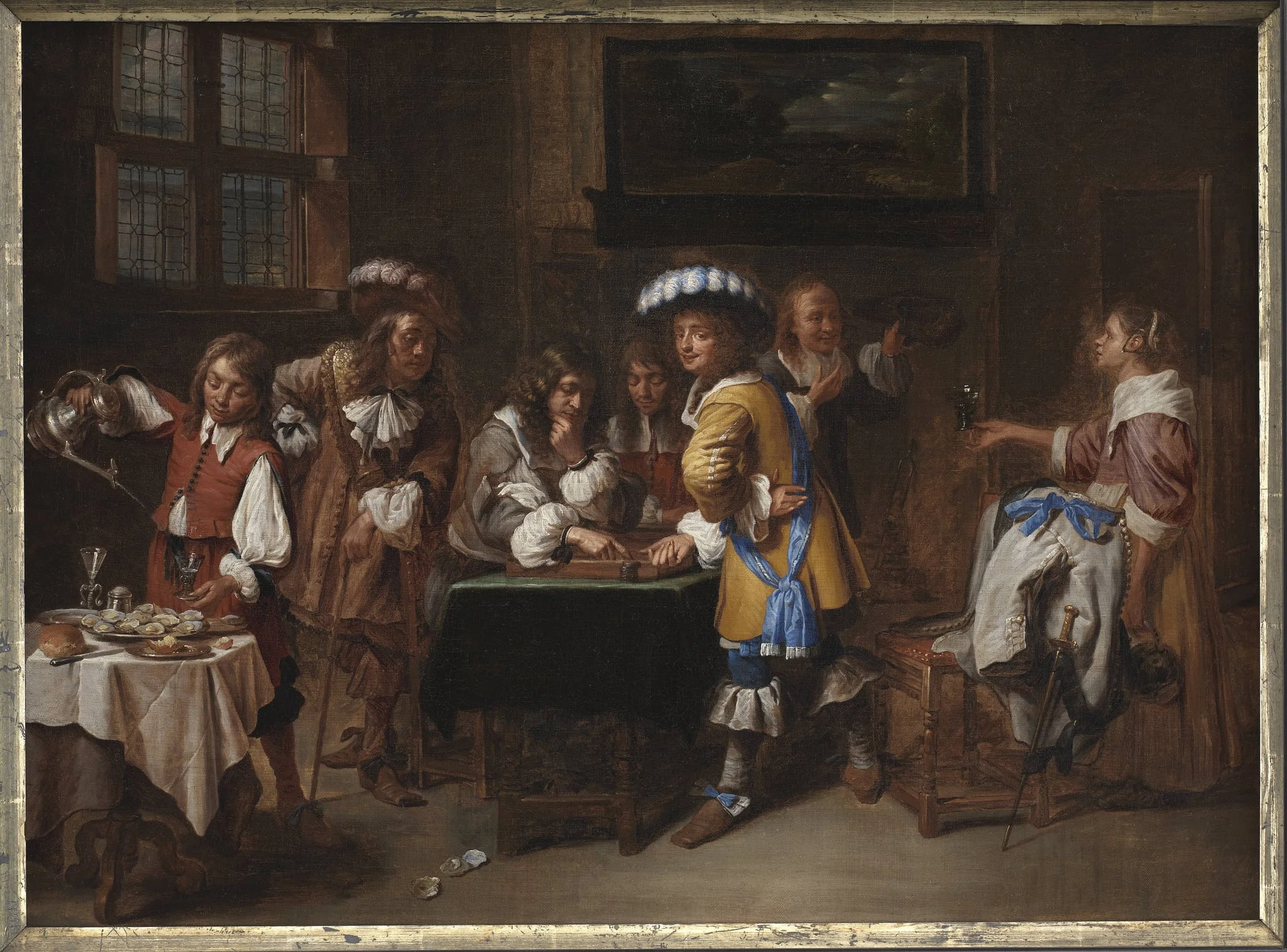 Trictrac Players, detail