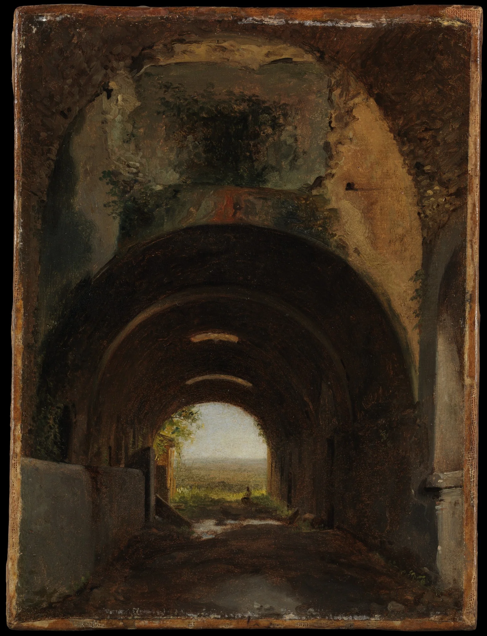 View in the Stables of the Villa of Maecenas, Tivoli, detail
