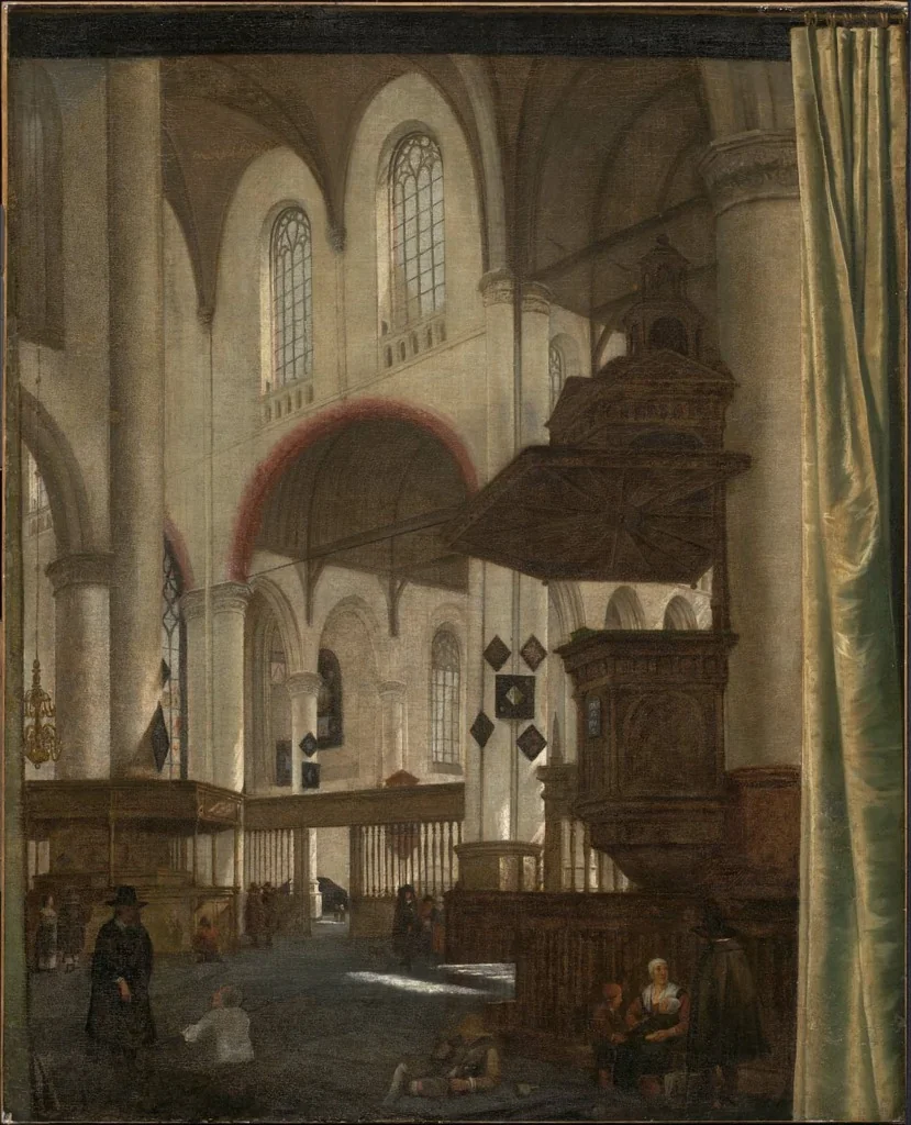 Interior of the Oude Kerk, Delft, detail