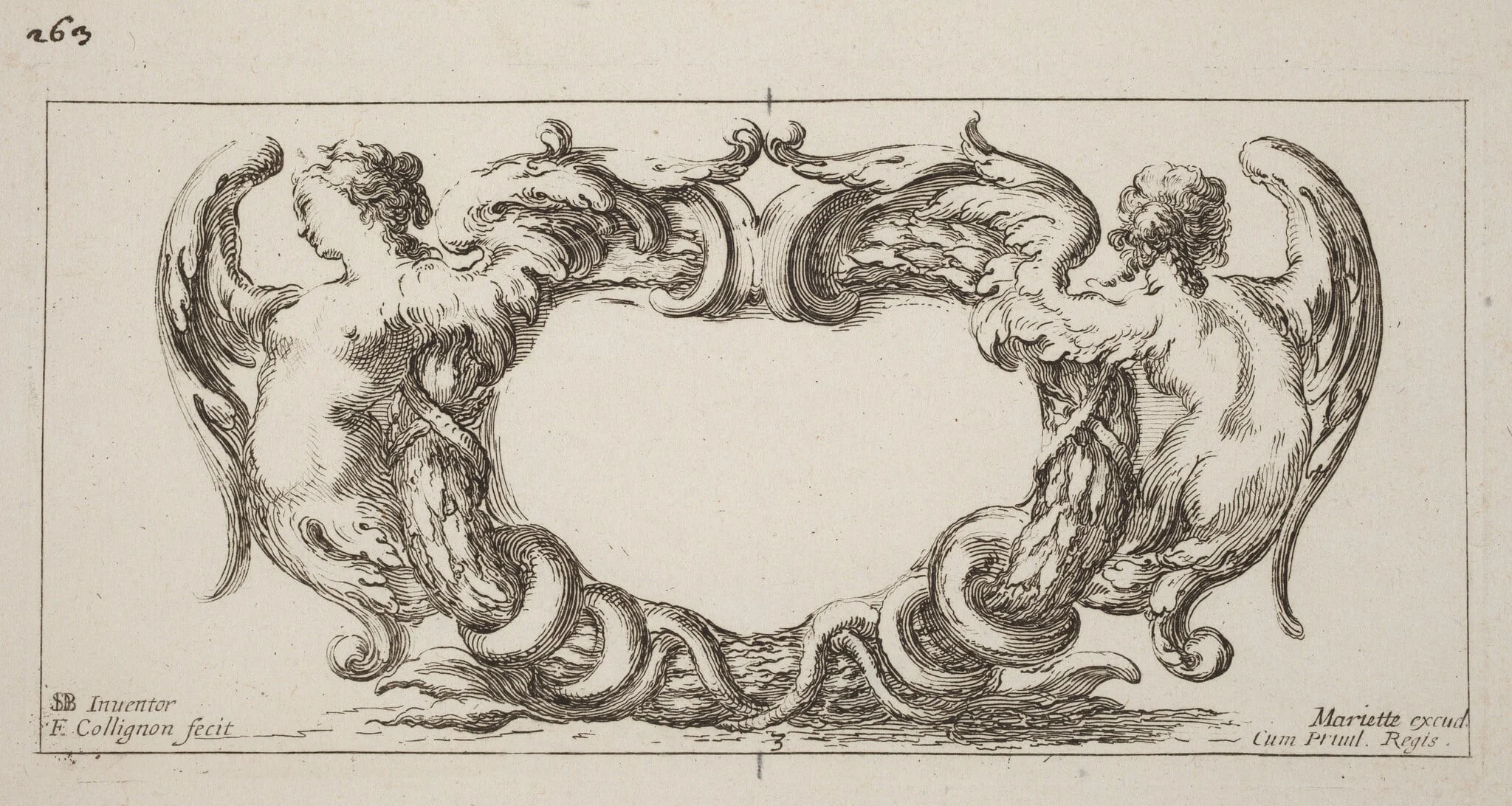 Cartouche, detail