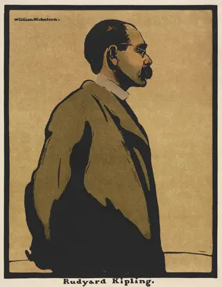 Twelve Portraits: Rudyard Kipling, by William Nicholson, 1898