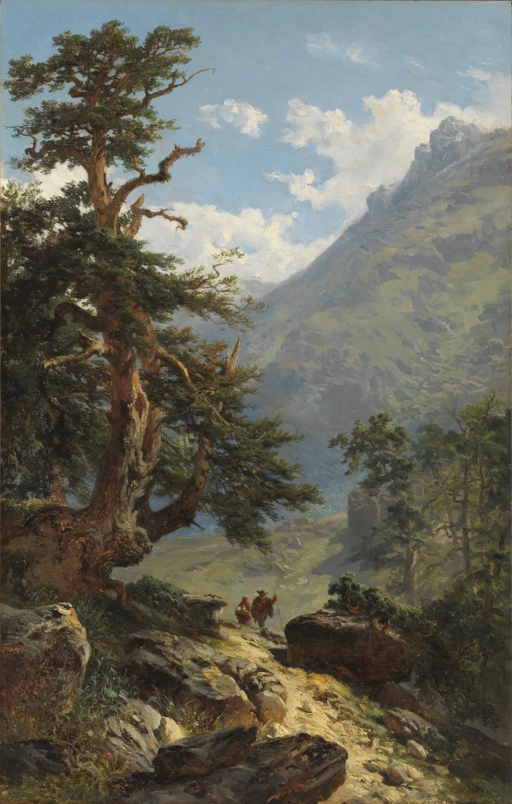 The Lane, by Carlos de Haes, oil, 1871