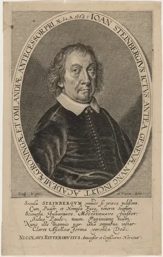 Joannes Steinbergius, by Crispijn van de Passe II, ink, 1652