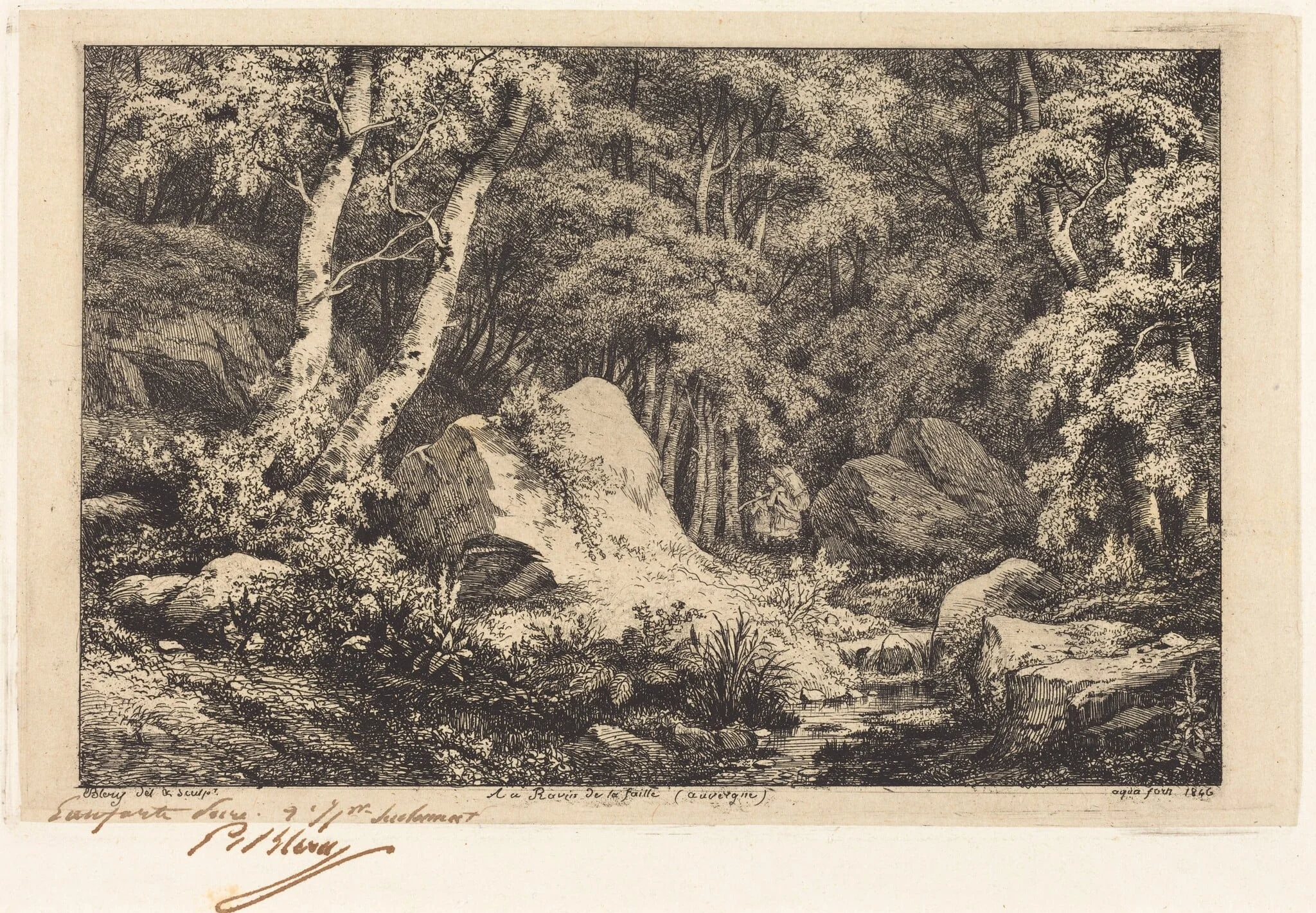 Au ravin de la faille, Auvergne (The Ravine at Auvergne), detail