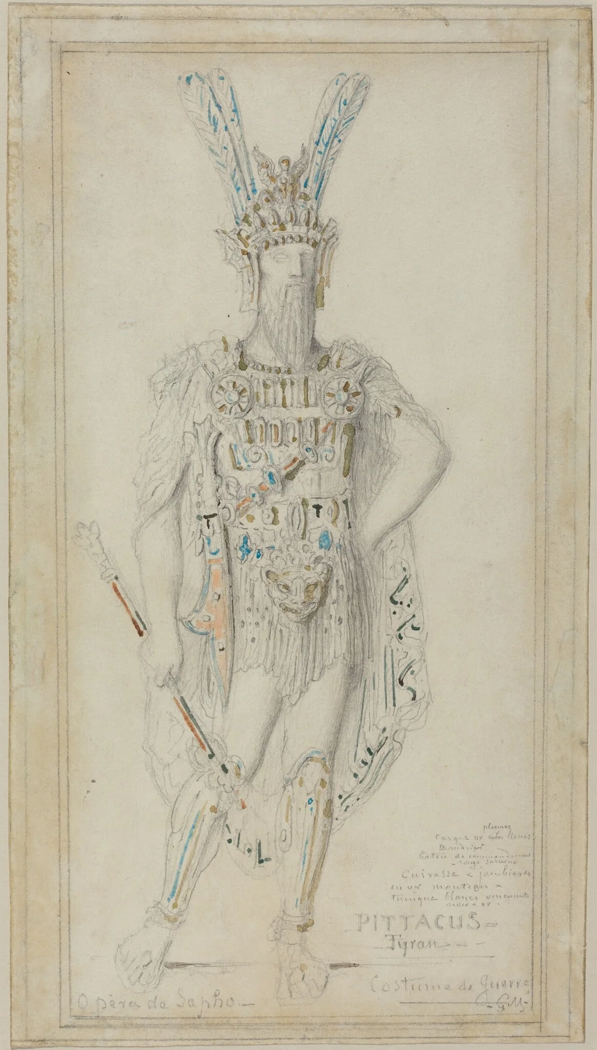 Pittacus the Tyrant in War Costume, detail