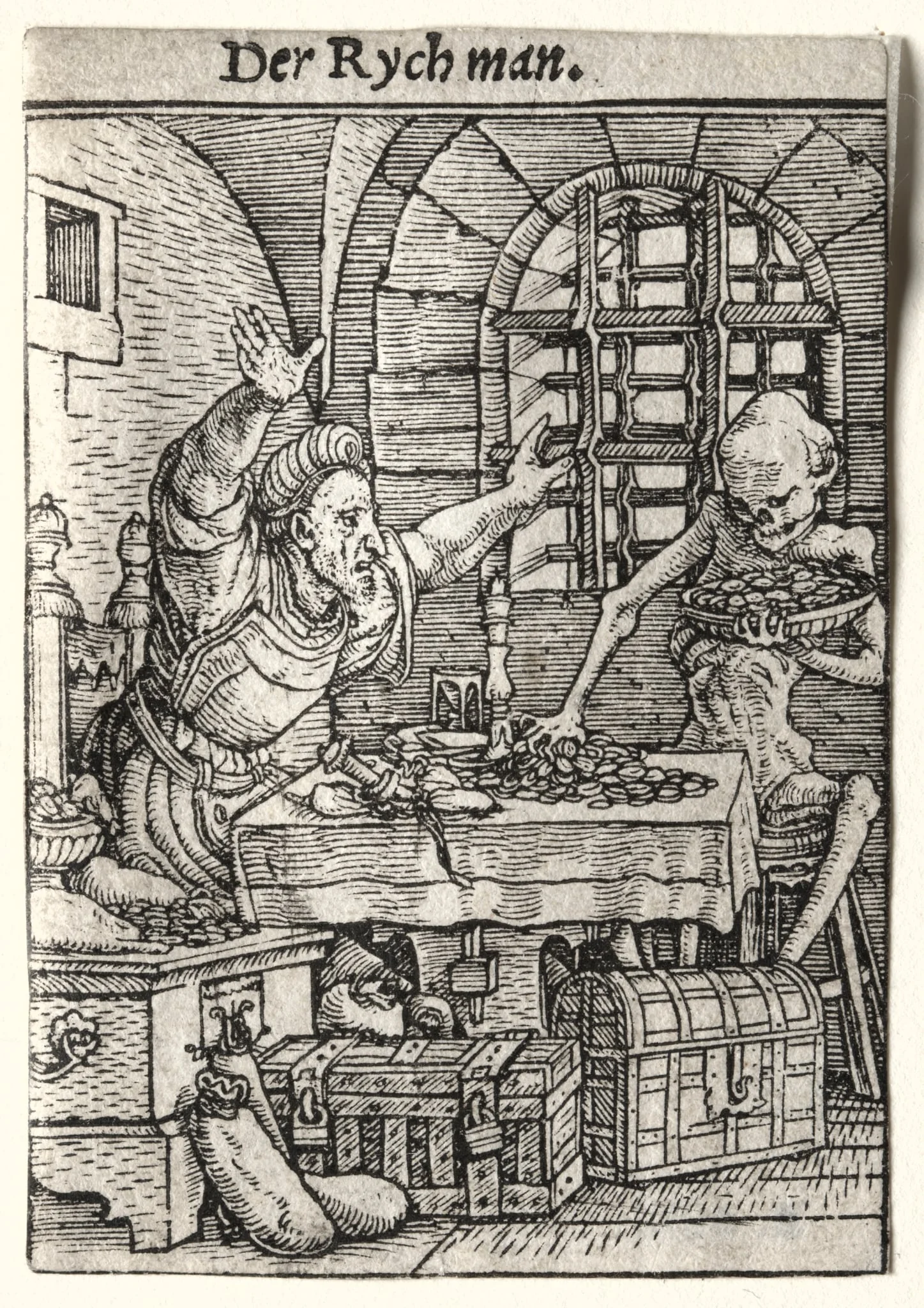 Dance of Death: The Miser, detail