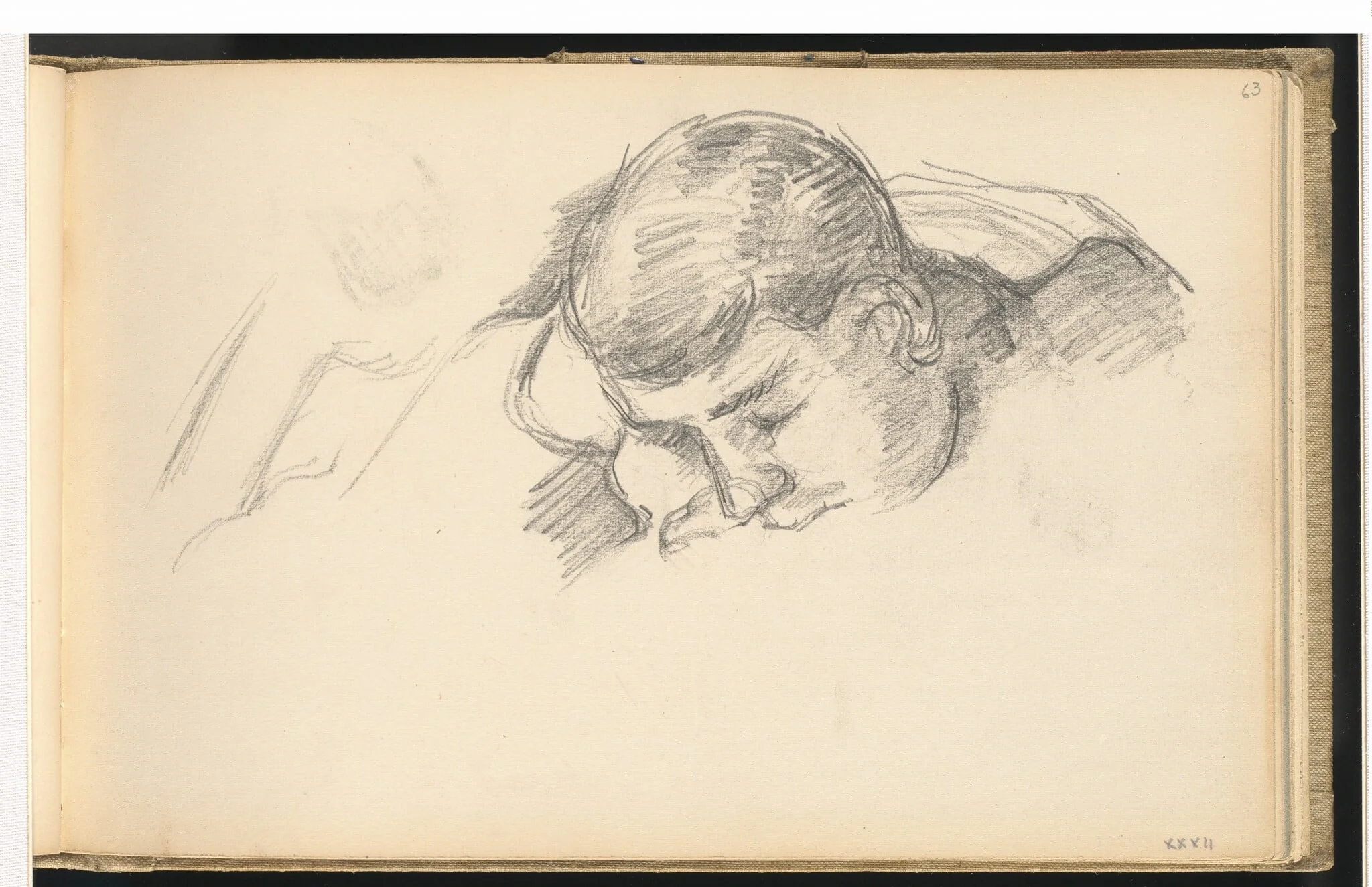The Artist's Son Reading, detail