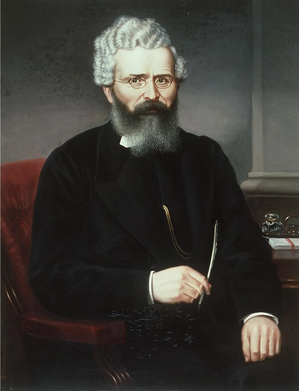 Ieuan Gwyllt, by Evan Williams, oil, 1890