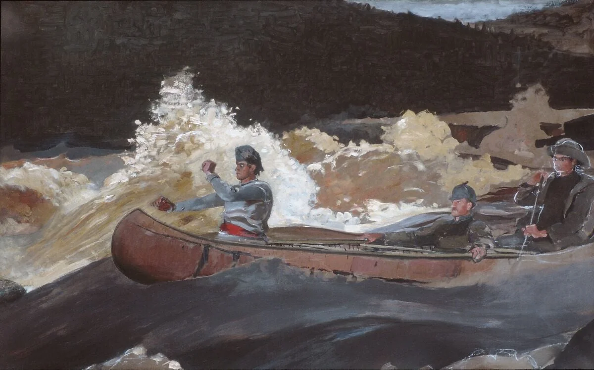 Shooting the Rapids, Saguenay River, detail