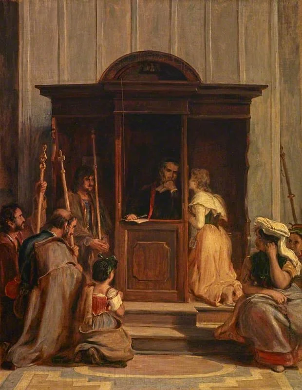 The Confessional, detail
