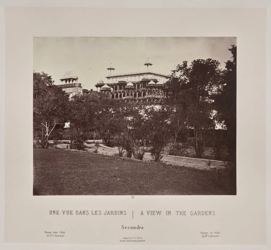 A View in the Gardens, Secundra, detail