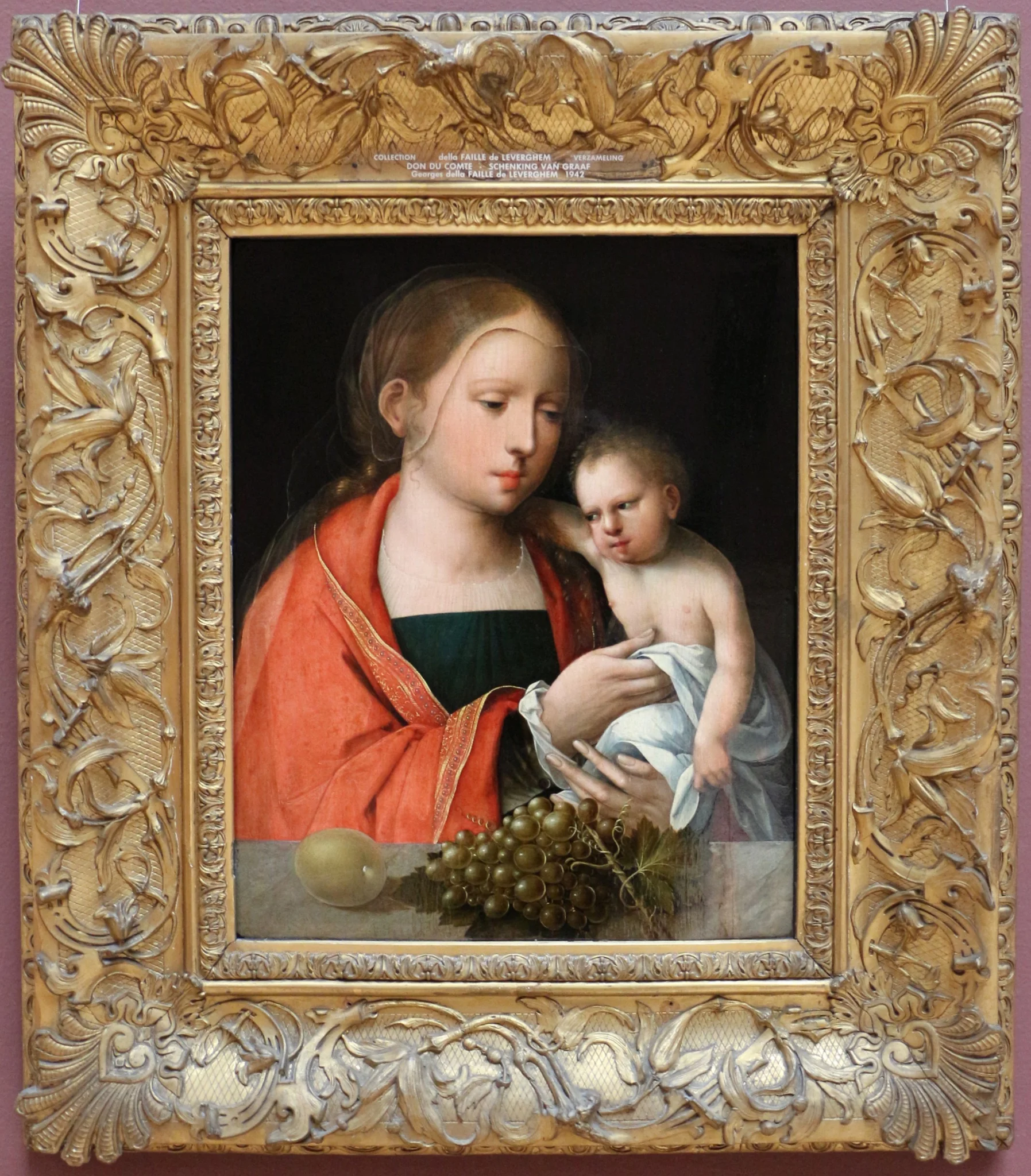 Maria met kind, detail