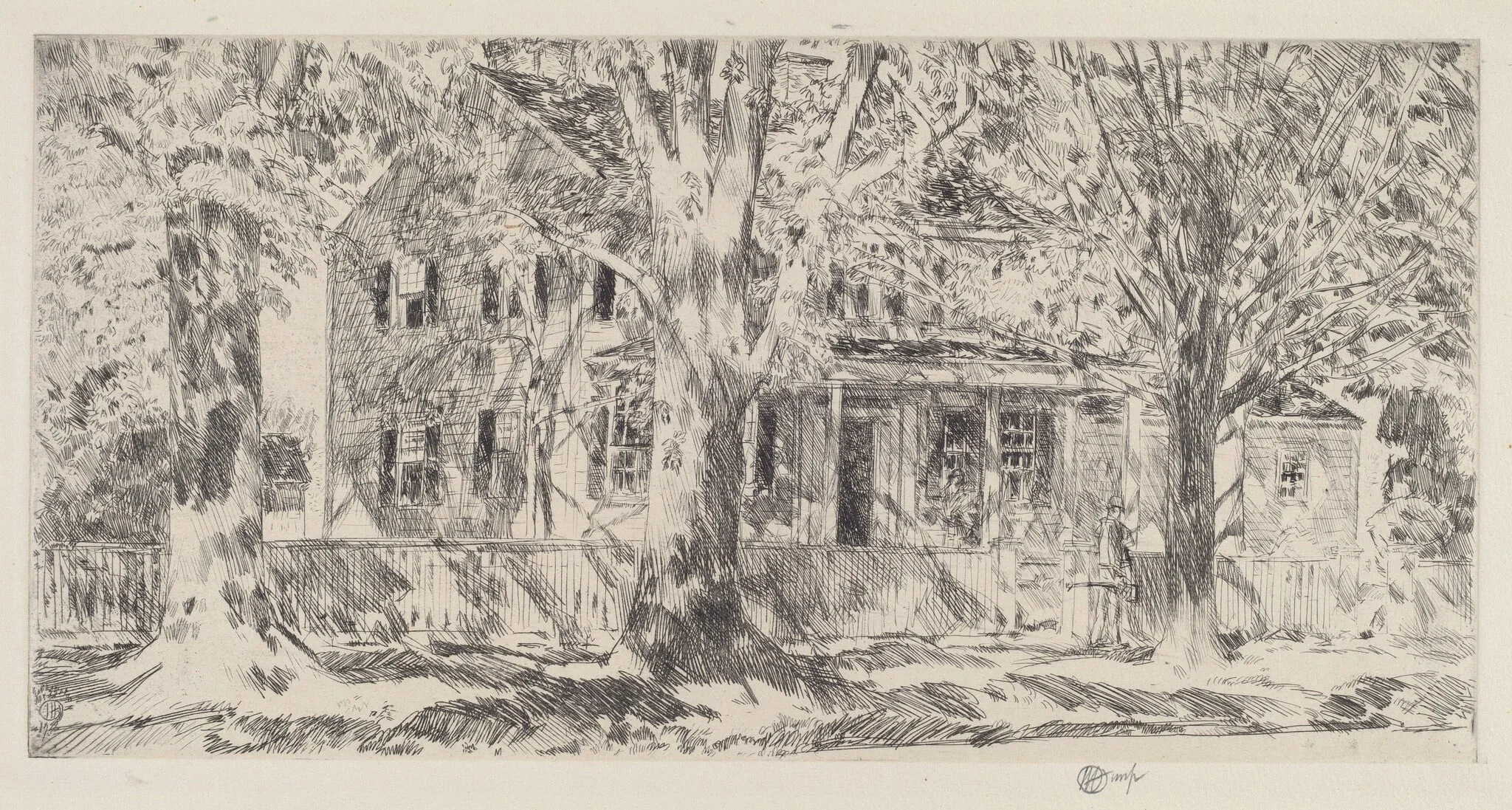 House on the Main Street, Easthampton, detail