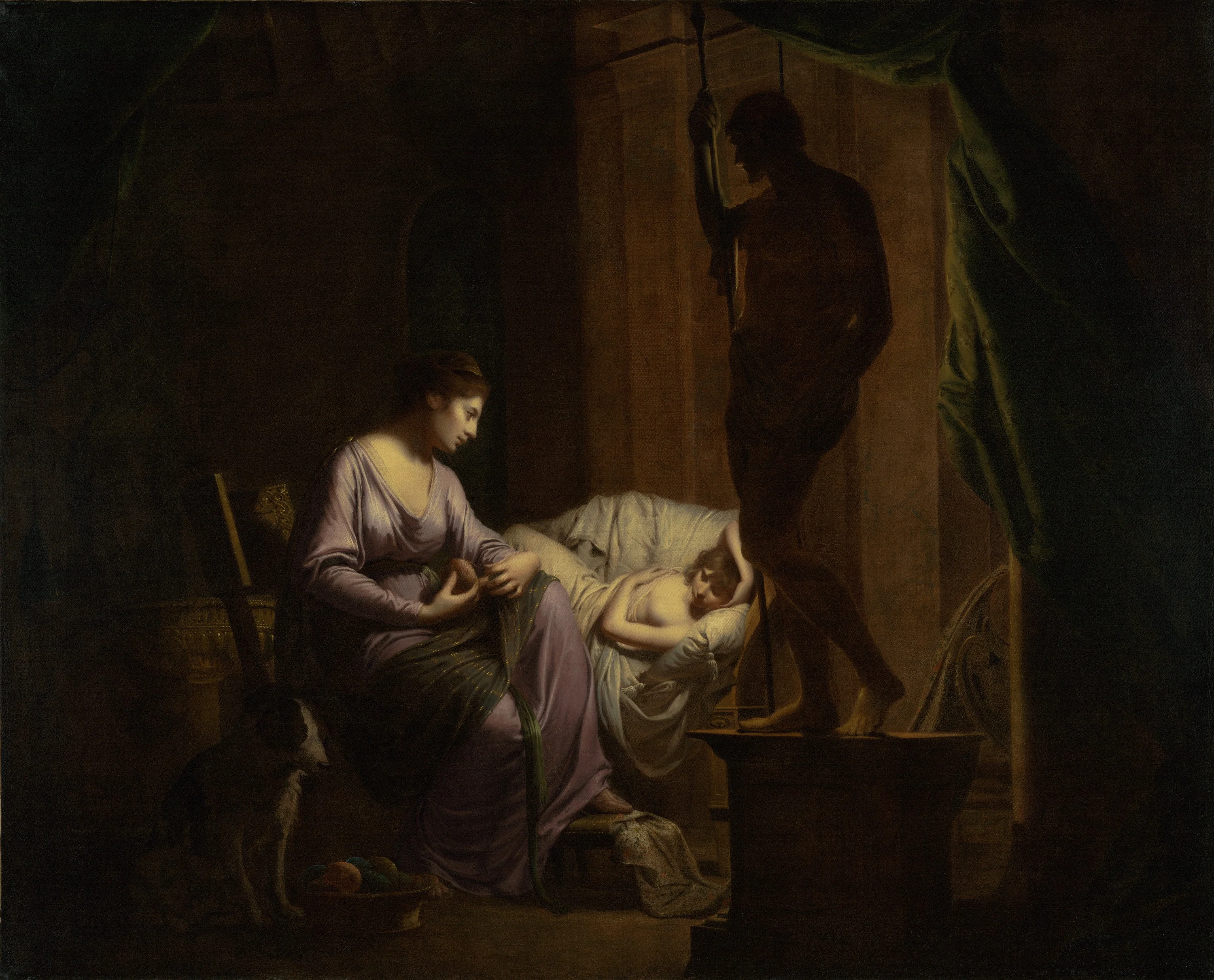 Penelope Unraveling Her Web, detail